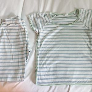 Lake Short/Long Set Blue/Green Size Small